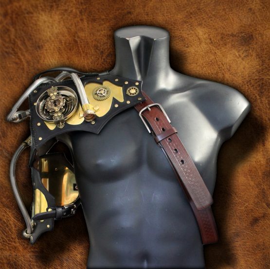 steampunk armor shoulder